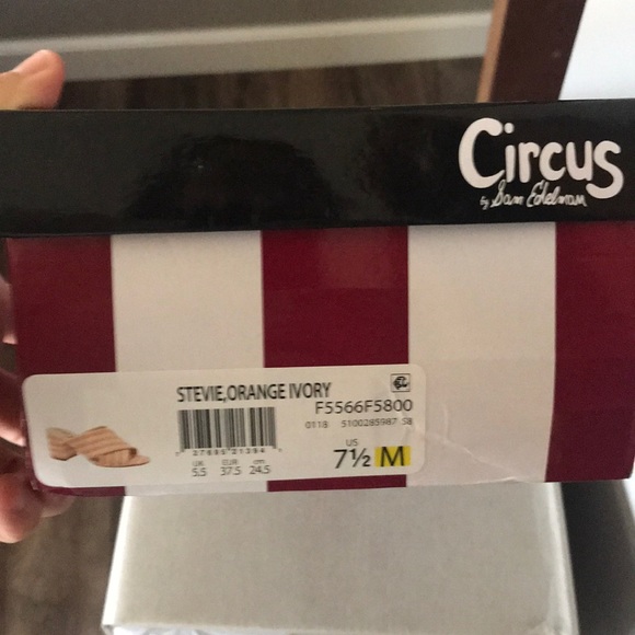 NWT Sam Edelman Stevie Striped Fabric Sandals - Picture 3 of 3